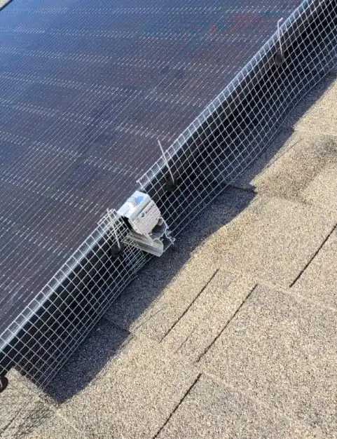 solar-panel-bird-proofing-on-roof-in-airdrie-alberta solar panel bird proofing on roof in airdrie alberta