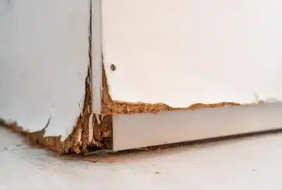 damaged cabinet showing signs of pests, highlighting types of home damage insurance may cover